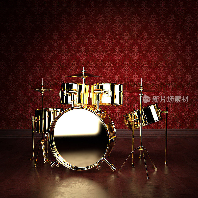 豪华黄金drumkit