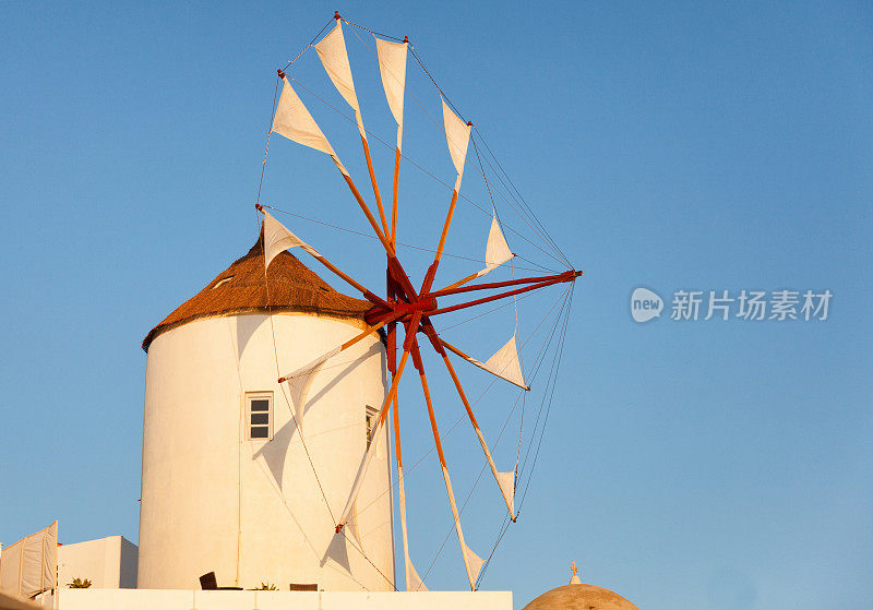 圣托里尼岛伊亚岛的风车
