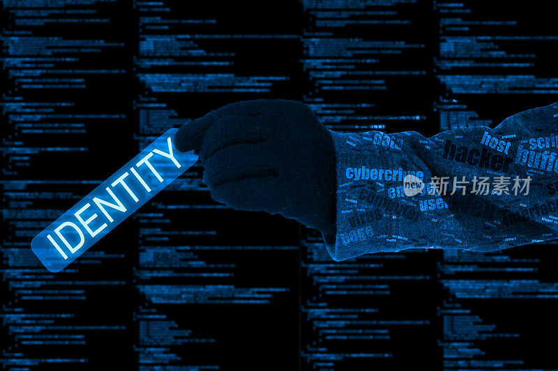 手盗身份，计算机代码，网络安全概念