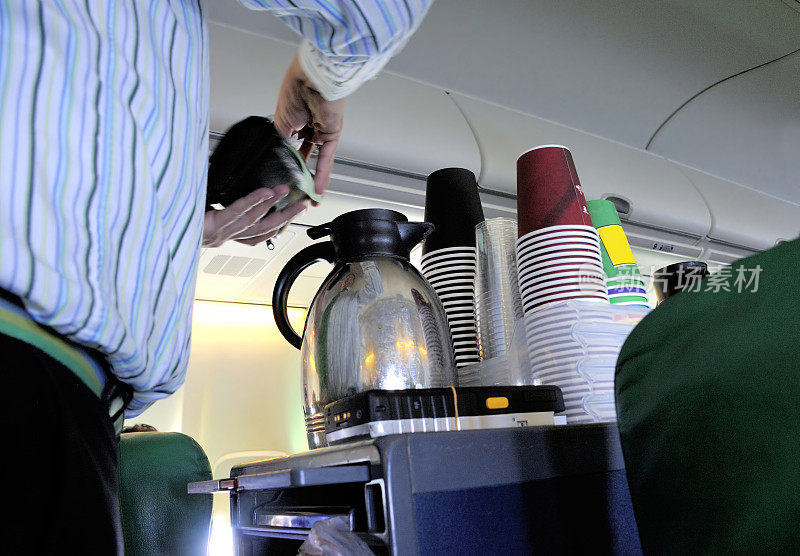 飞机上的咖啡