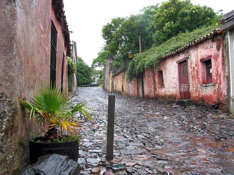 乌拉圭萨克拉门托科洛尼亚的老街