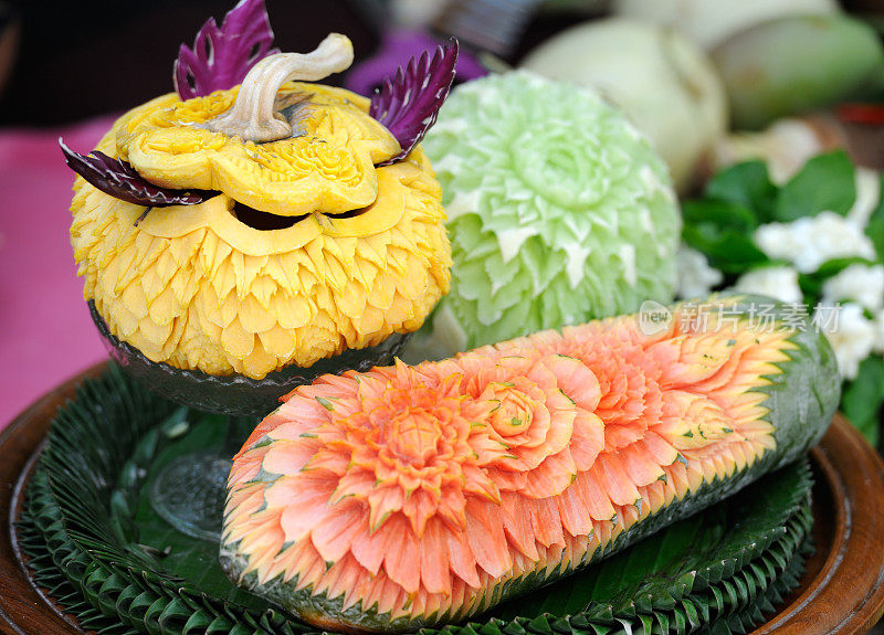 泰国水果艺术宋干节