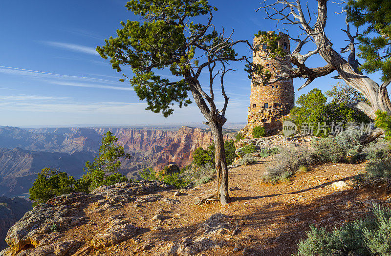 大峡谷沙漠观景瞭望塔。