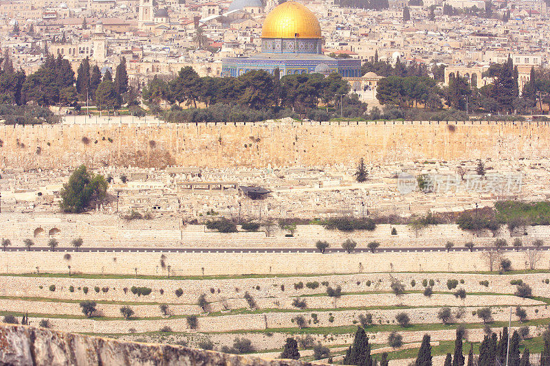 圆顶的岩石-耶路撒冷老城