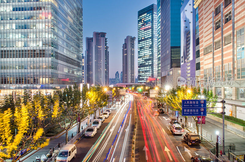 上海陆家嘴夜景