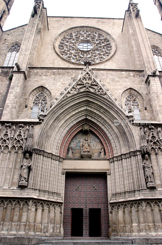 哥特式大教堂西班牙建筑巴塞罗那