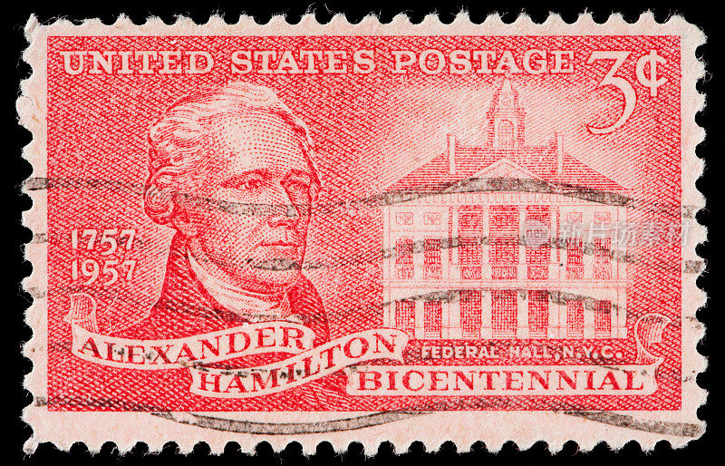 亚历山大汉密尔顿两百周年美国邮票