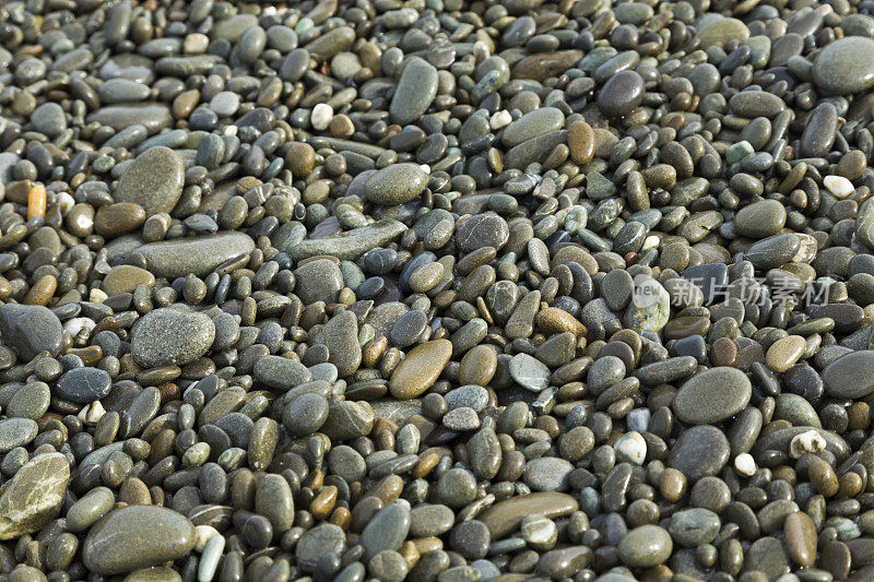 海滩上的鹅卵石