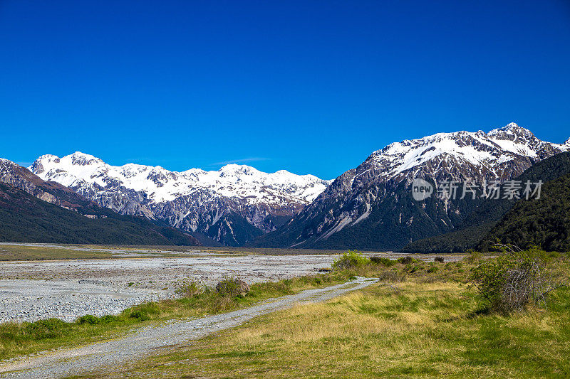 新西兰的南阿尔卑斯山