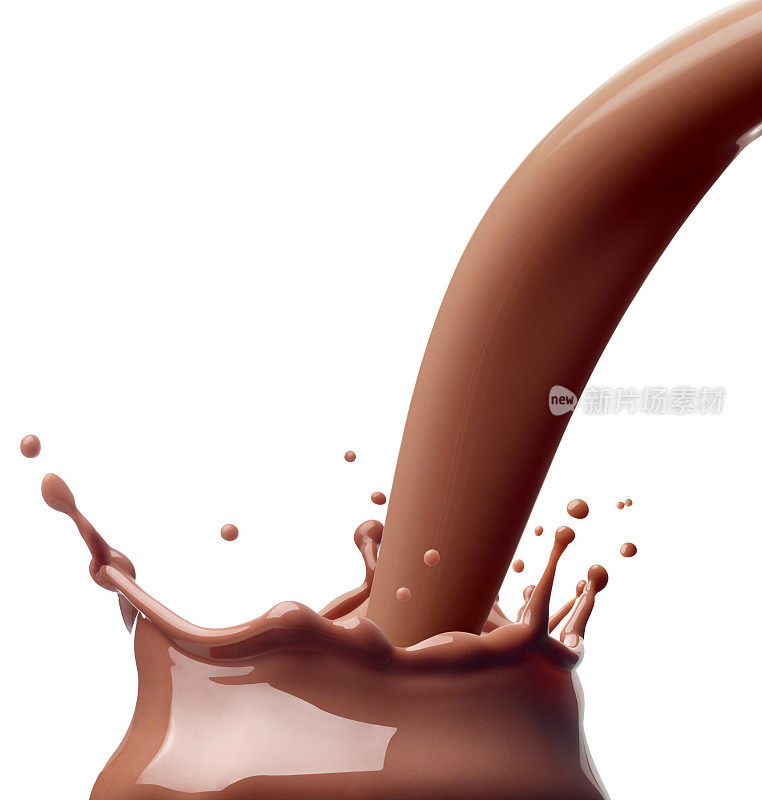 巧克力牛奶喷溅饮饮料乳制品滴
