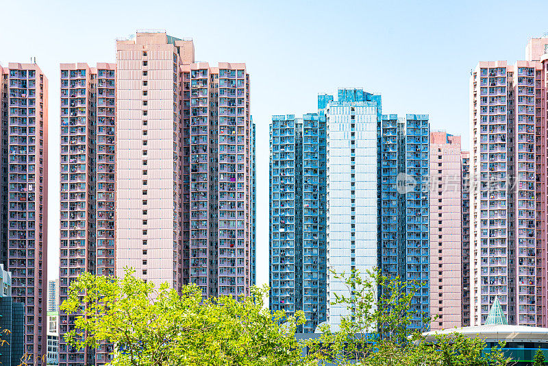 香港拥挤的房屋