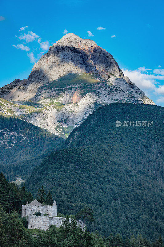 美丽的景色在朱利安阿尔卑斯山，Primorska，斯洛文尼亚，欧洲