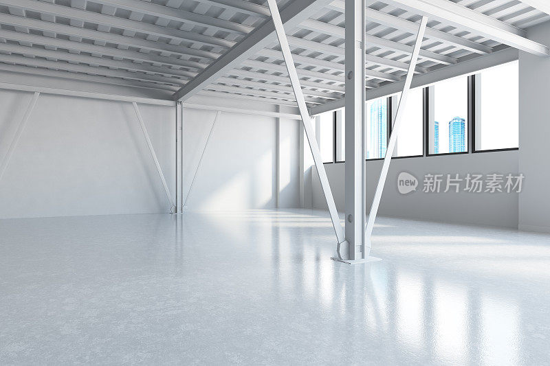 空旷的白色房间