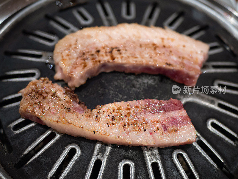 韩国食物:烤大理石肉