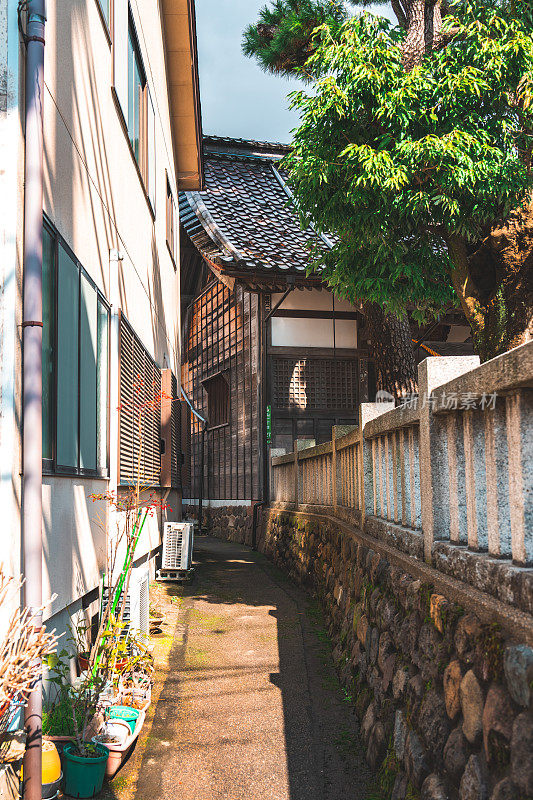 日本金泽的传统城市景观