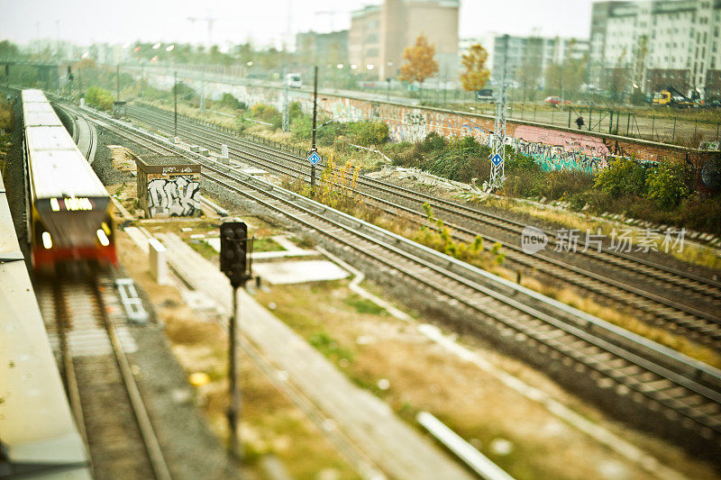 柏林，运动中的火车，铁路，交通