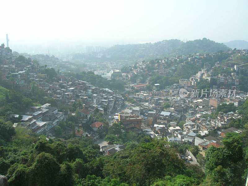 拥挤的山坡上