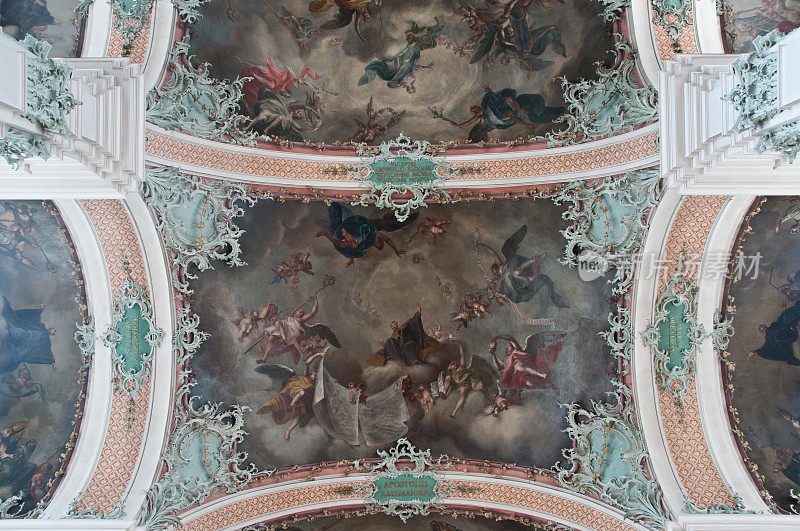 瑞士圣加仑修道院的天花板画