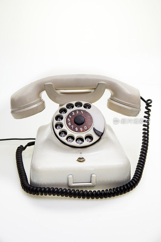 复古的白色的电话