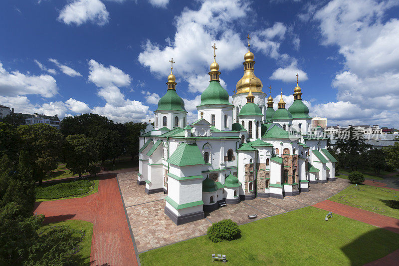 位于乌克兰基辅的圣索菲亚大教堂