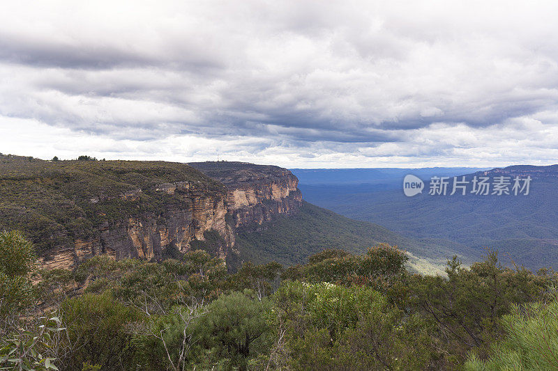 悉尼蓝山，多云天气