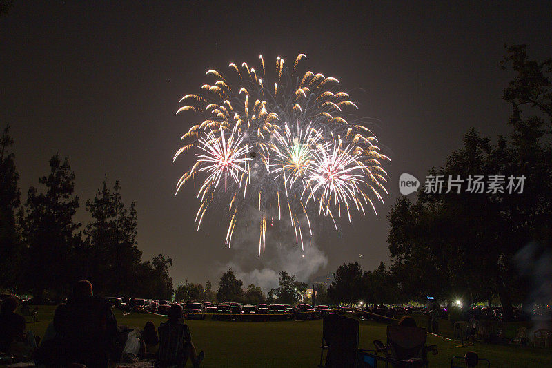 7月4日的烟花庆典，圣诞节和新年