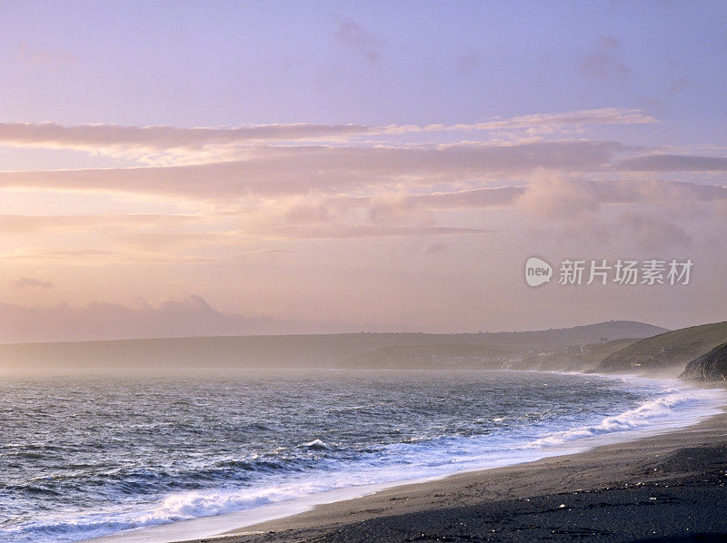 日落时的海景