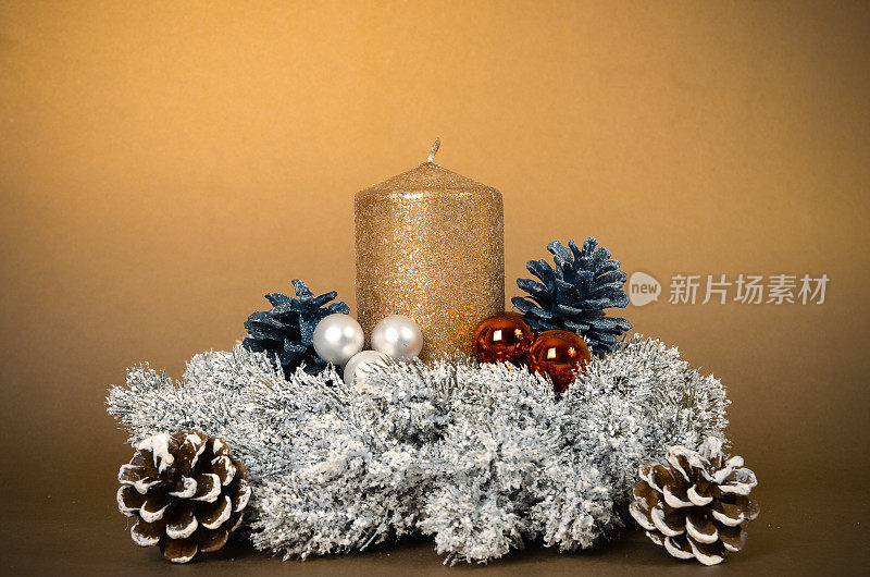 圣诞小装饰品，装饰品，蜡烛和小装饰品