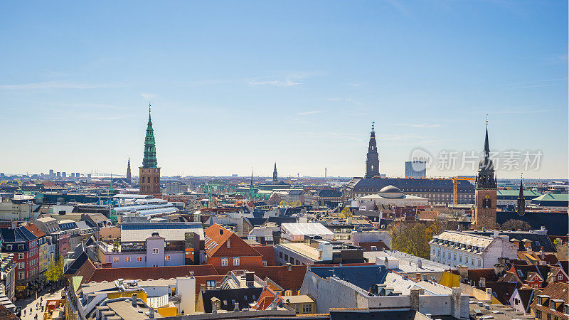 丹麦哥本哈根的哥本哈根城市轮廓线