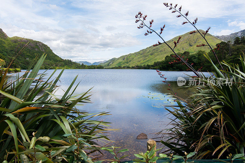 爱尔兰的风景。康内马拉，戈尔韦县，波拉卡普尔湖