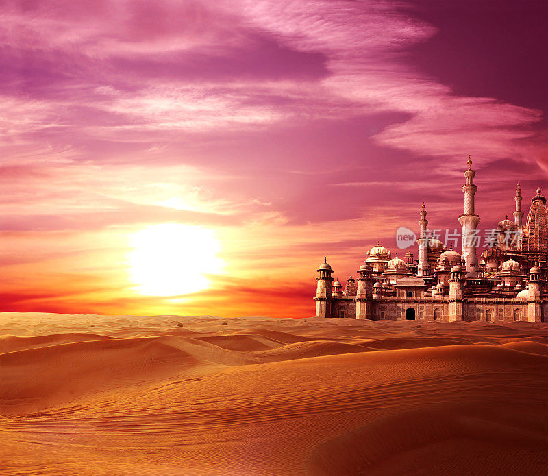 沙漠中的一座神话般的失落之城
