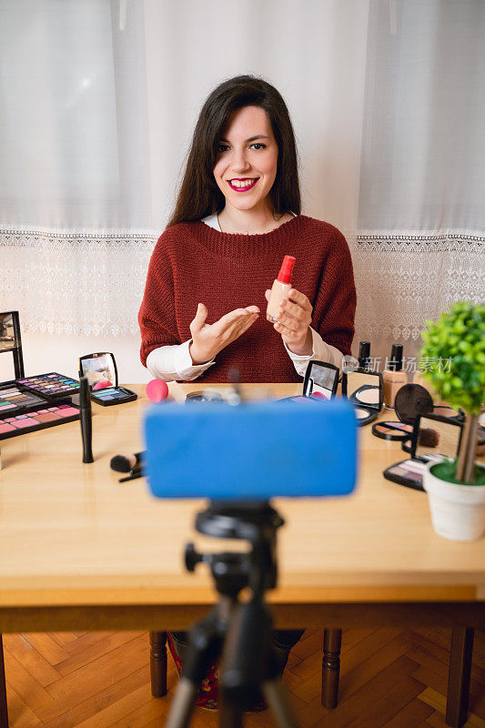 关于化妆的女性视频博客