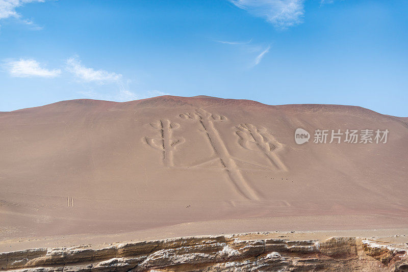 秘鲁皮德拉雷东达岛的烛台