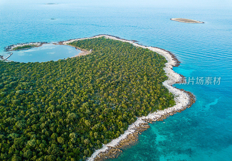 海岸线鸟瞰图