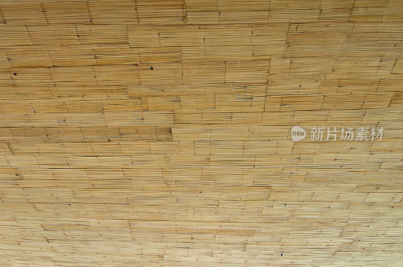 竹制建筑天花屋面纹理水平面