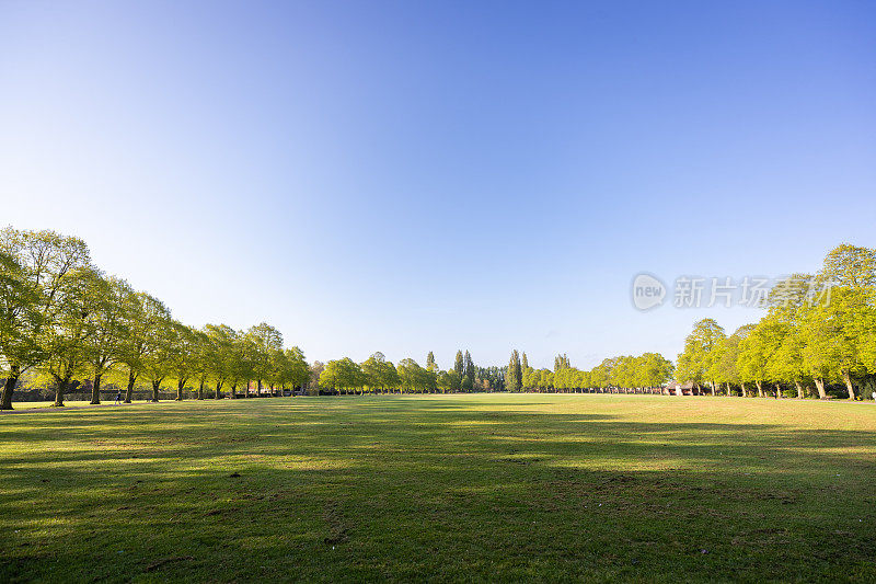 日出时分的英国公园