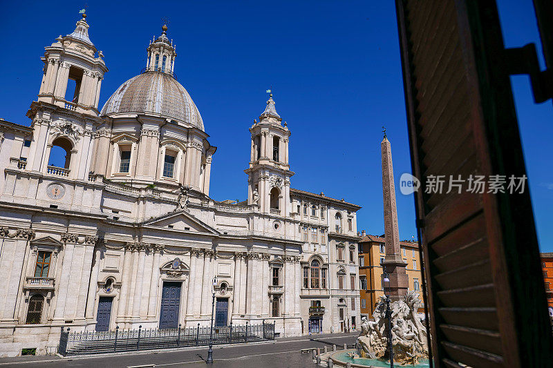 罗马的纳沃纳广场和圣阿格内斯教堂