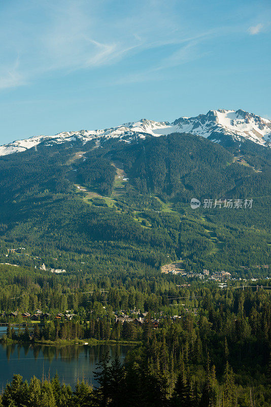 惠斯勒山和绿湖