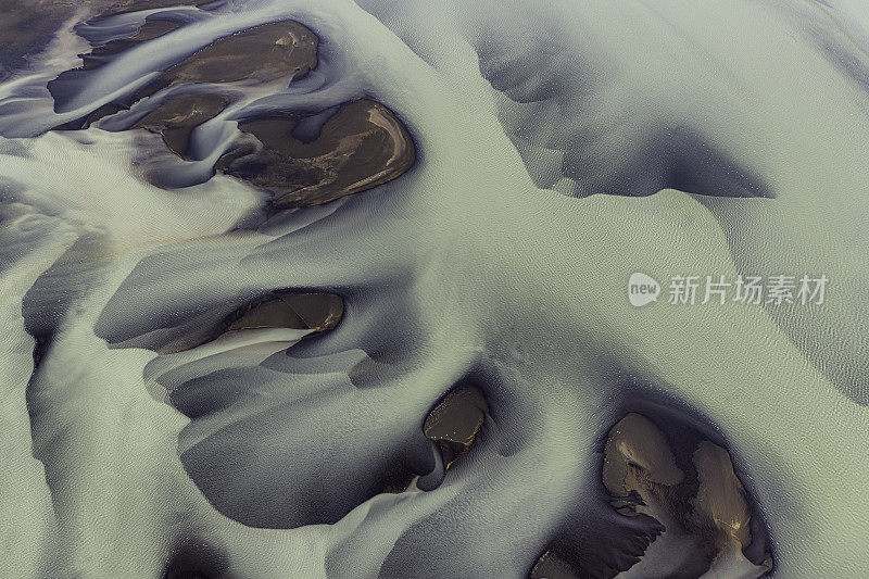冰岛辫状河