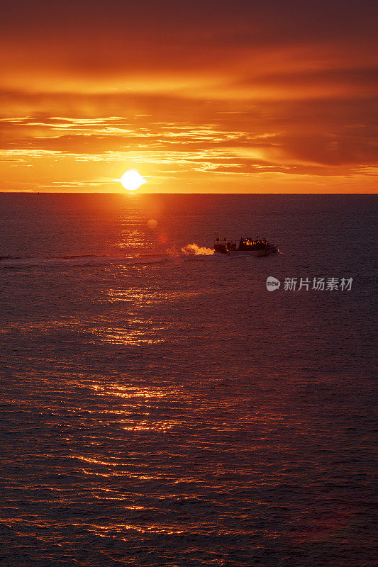 缅因州的海洋日出