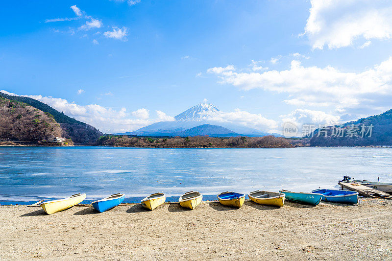 富士山和Shojiko湖，日本