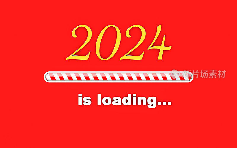 2024加载红色背景