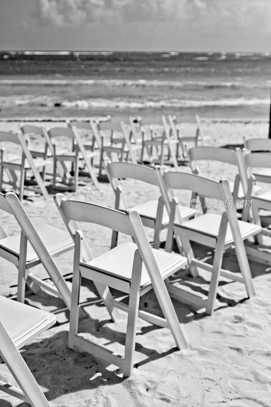 婚礼前的沙滩婚礼
