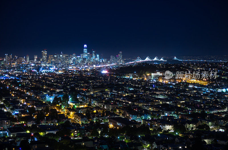 旧金山城市景观-夜晚
