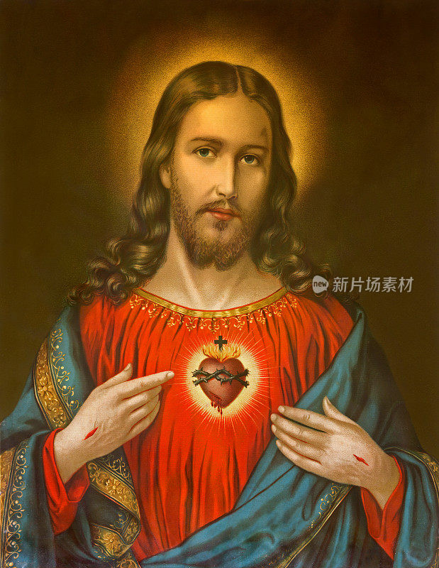 耶稣基督的心脏-典型的天主教形象