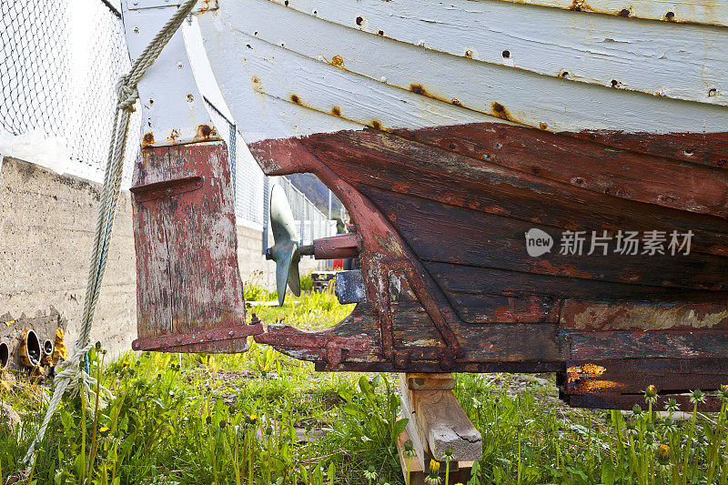 冰岛一艘渔船的残骸