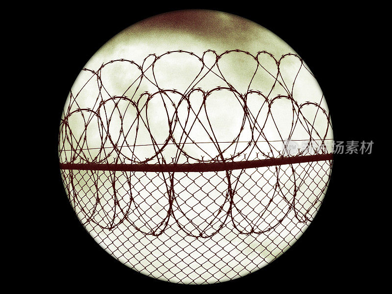 鱼眼铁丝网监狱围栏