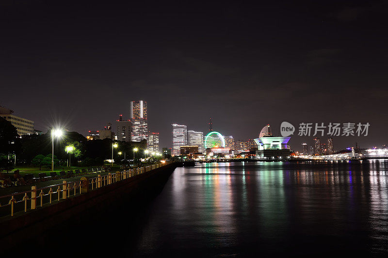 夜景横滨市，日本