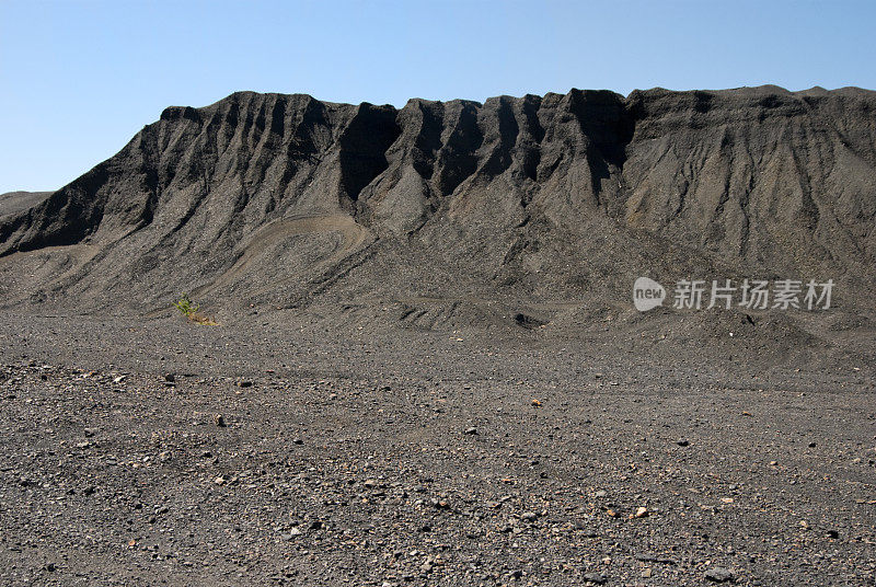 煤矿矸石堆，环境破坏