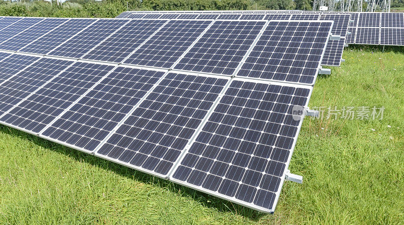 太阳能电池板与太阳能电池收集阳光